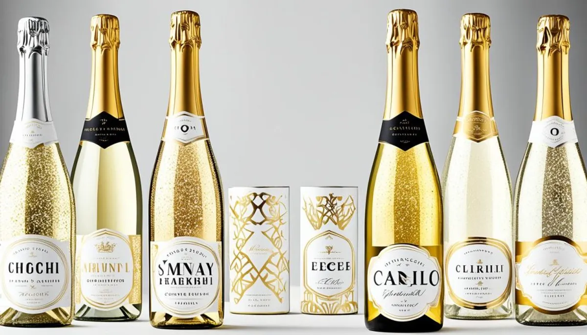 sparkling wine labels