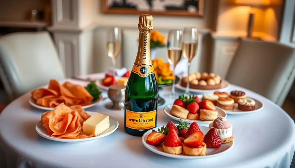 Veuve Clicquot champagne food pairings