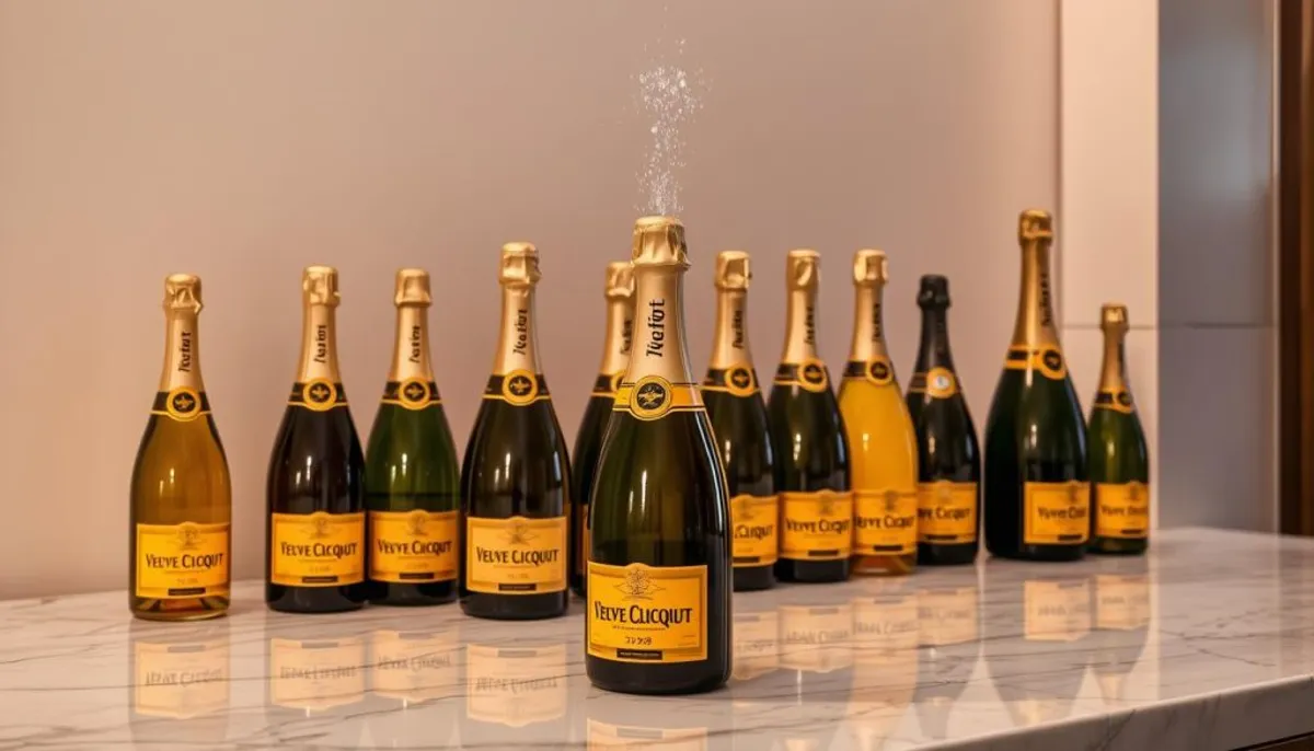 Veuve Clicquot pricing and champagne bottle sizes