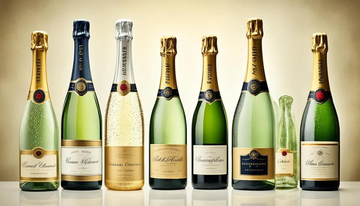 vintage champagne bottles